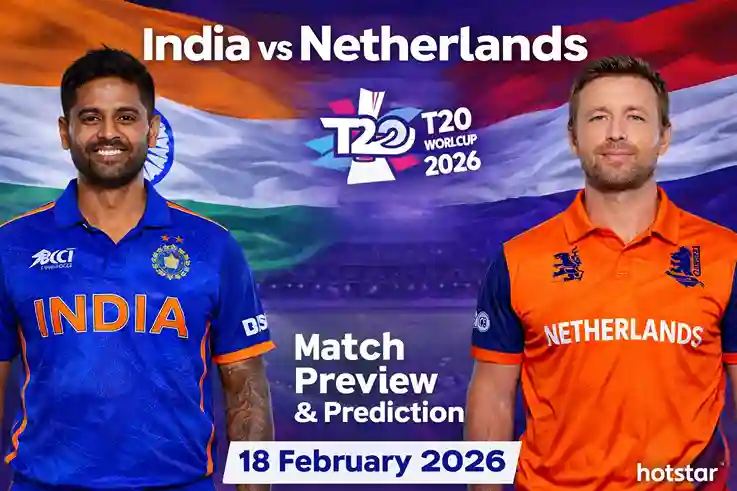 India vs Netharlands t20 world cup 2026