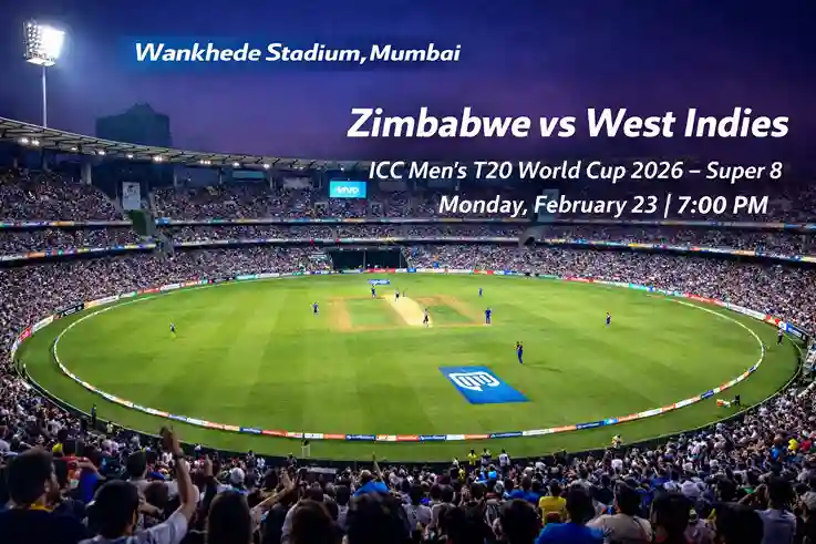 Zimbabwe vs West Indies T20 World Cup 2026 Ground Poster