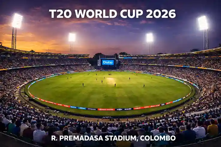 England vs New Zealand Super 8 T20 World Cup 2026 Ground Poster