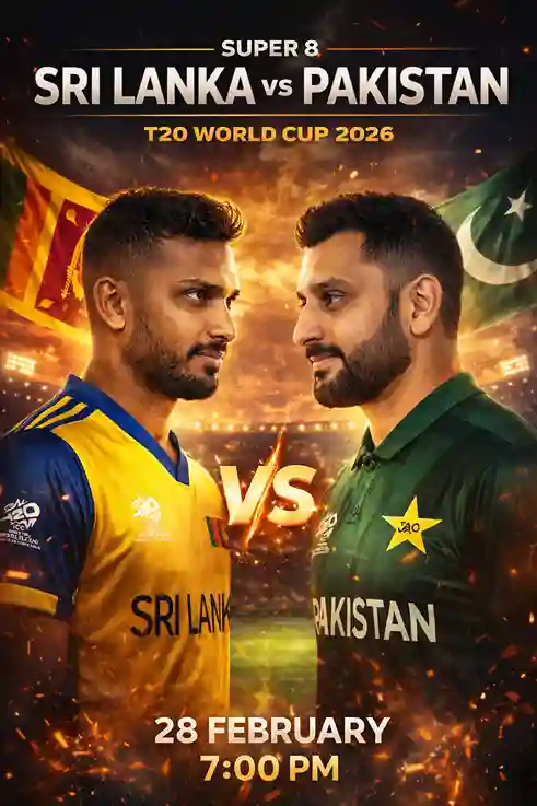 Sri Lanka vs Pakistan Super 8 T20 World Cup 2026 Captains