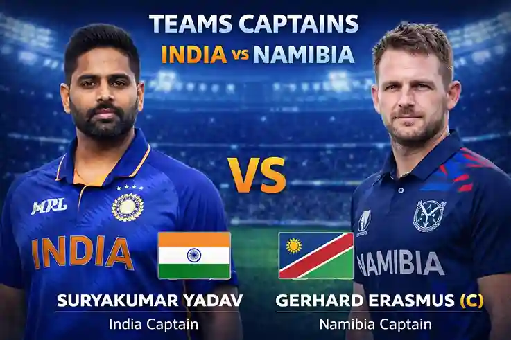 India vs Namibia match prediction India team squad image T20 World Cup 2026