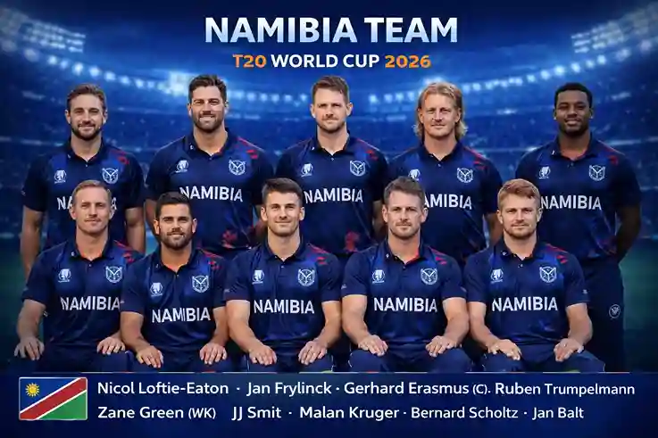 India vs Namibia match prediction Namibia team squad image T20 World Cup 2026
