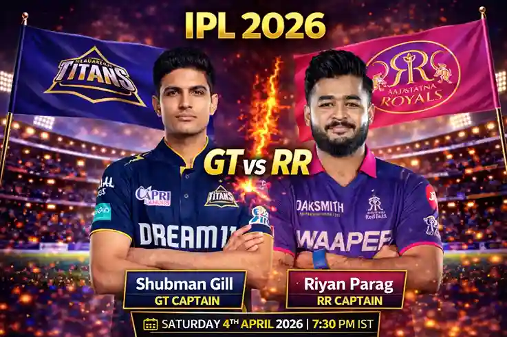 GT vs RR IPL 2026 Captains