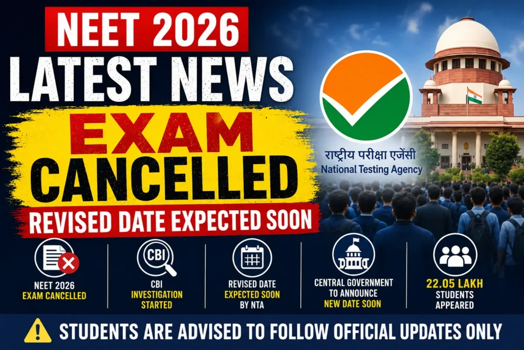NEET 2026 Latest News
