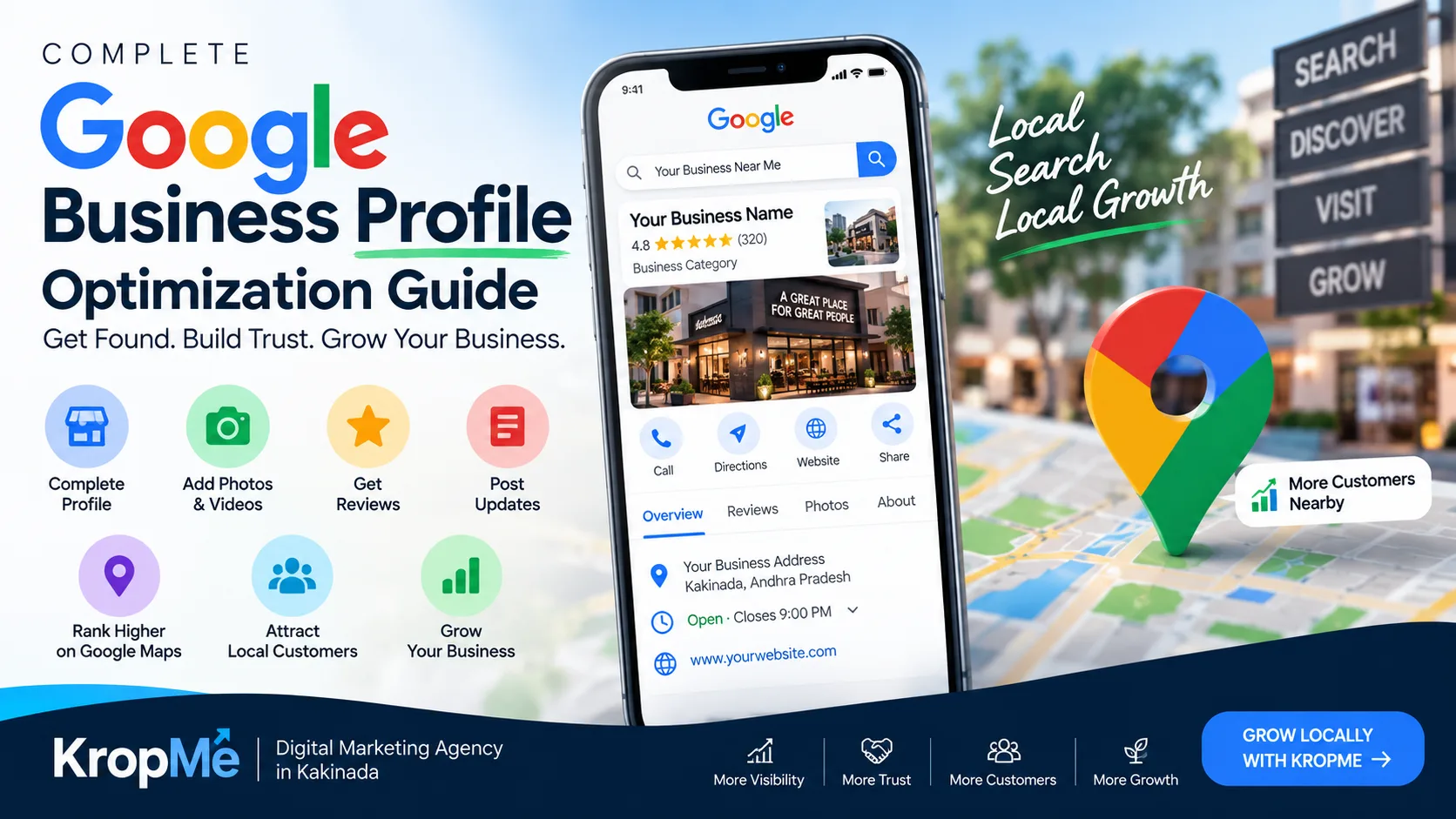 digital marketing agency in Kakinada Map location representing local business discovery